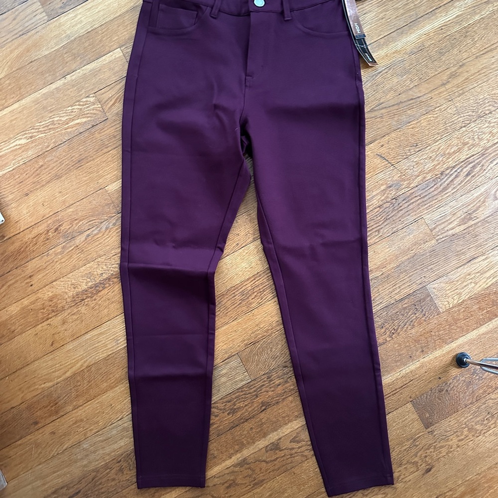 Burgundy skinny pants